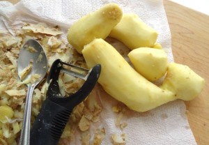 Peeled Ginger Root